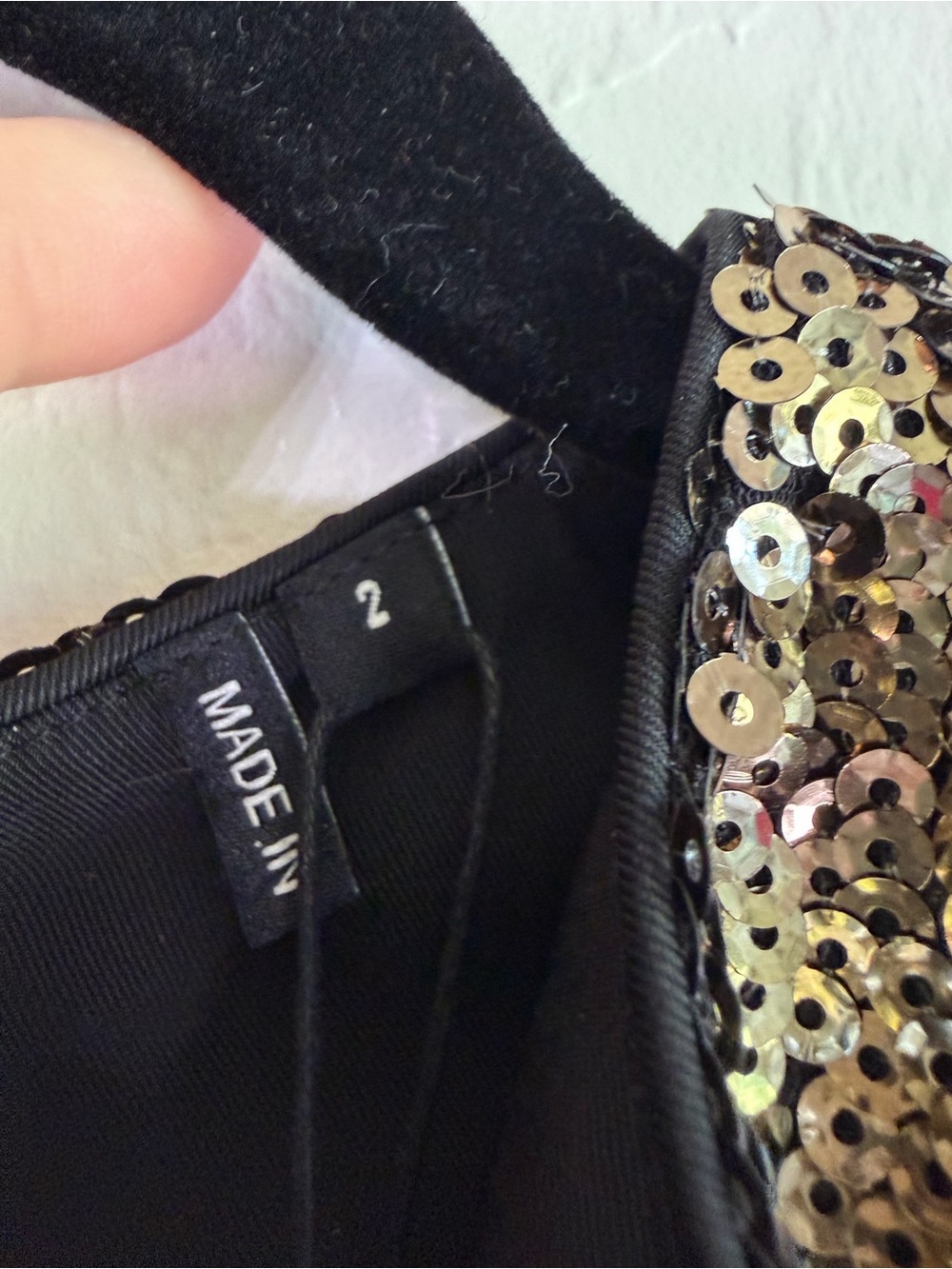NWT The Kooples crop Sequin-embellished round-neck short woven jacket sz small - Picture 8 of 9